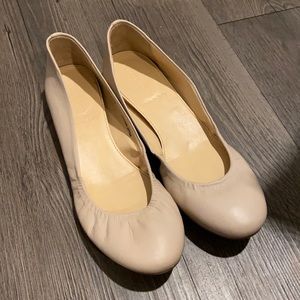 Nude ballet flats